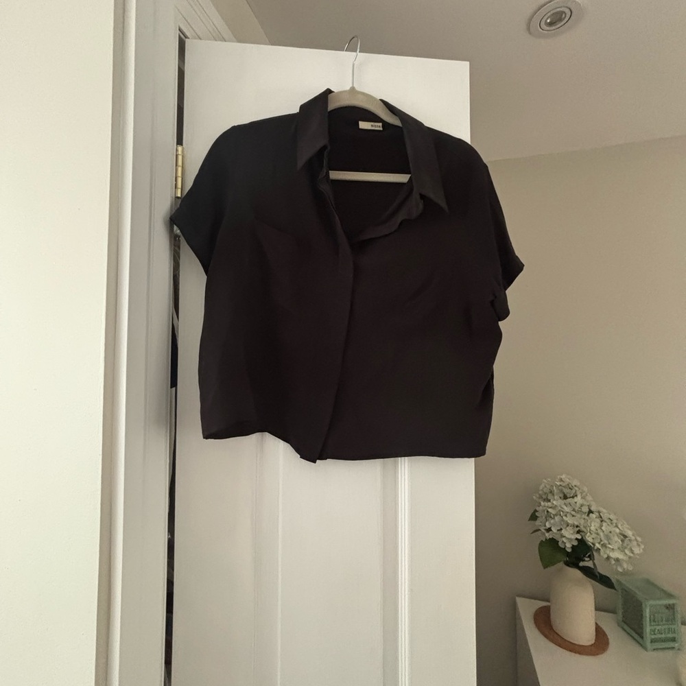 Elegant Black Button Down Shirt for Women
